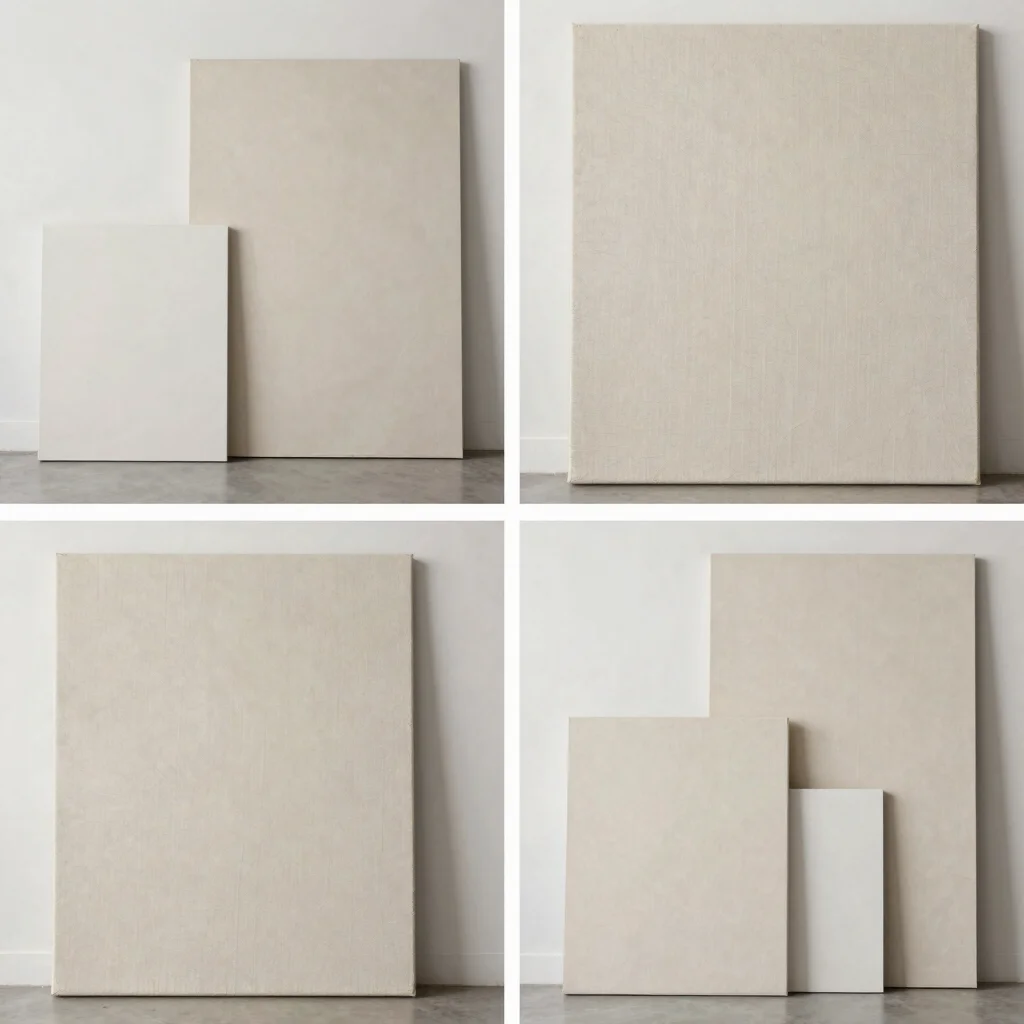 Dynamic composition of a mixed media piece, showing depth and multiple layers, diffused north-facing studio light
